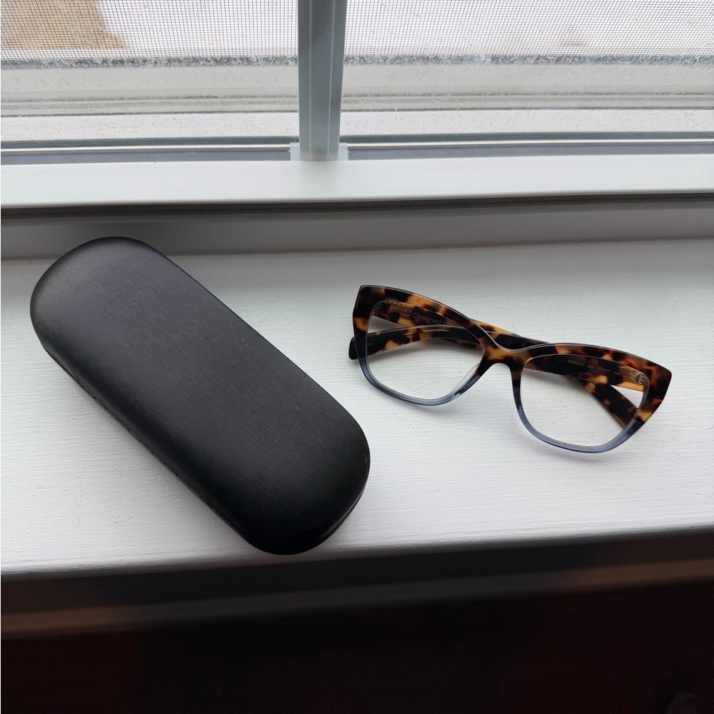 AVIO AOV2312 Eyeglasses Havana Blue Frames 55-17-140 Made in Italy